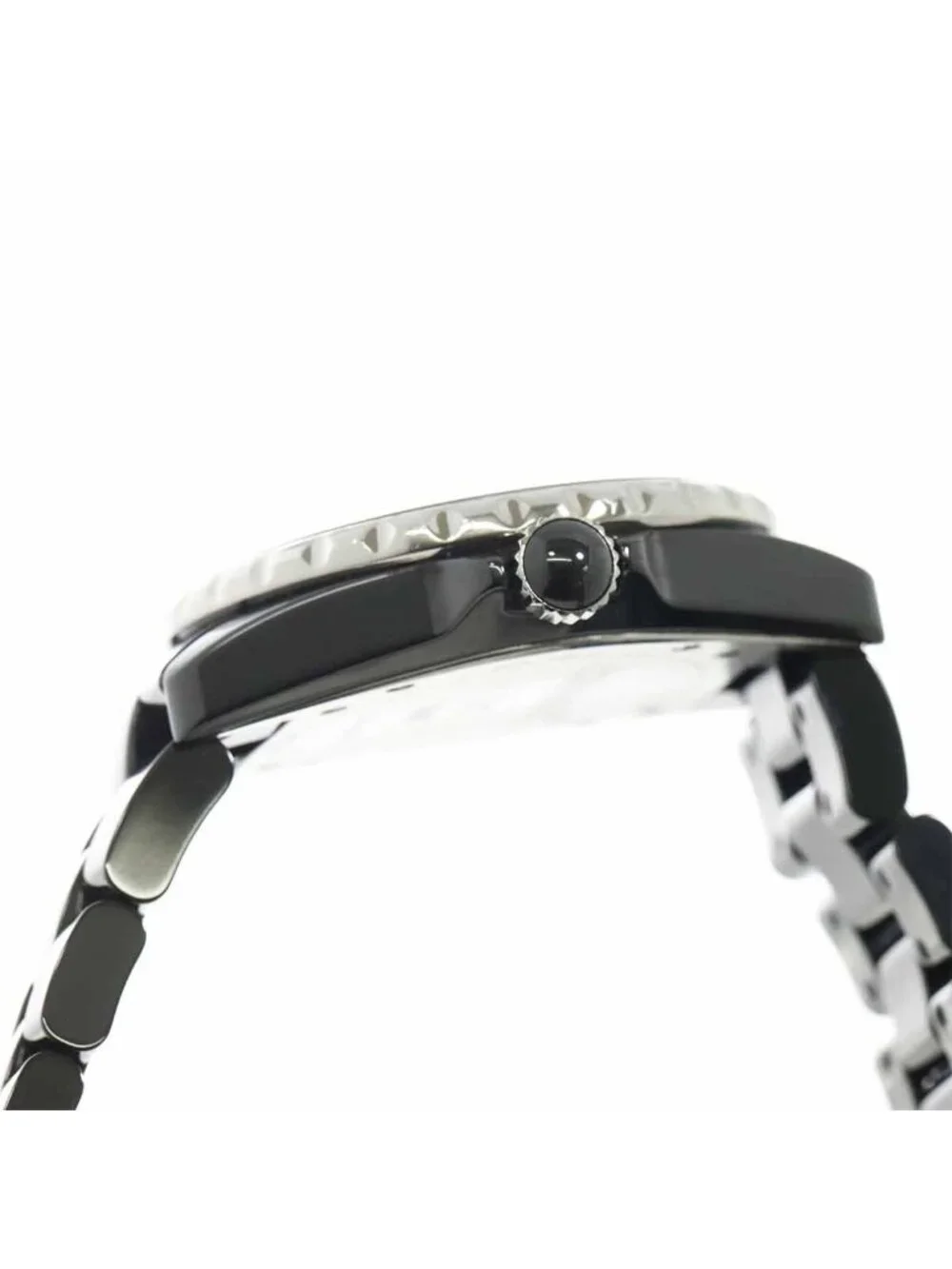 Chanel GMT 38 Watch Date Black Ceramic Automatic Winding